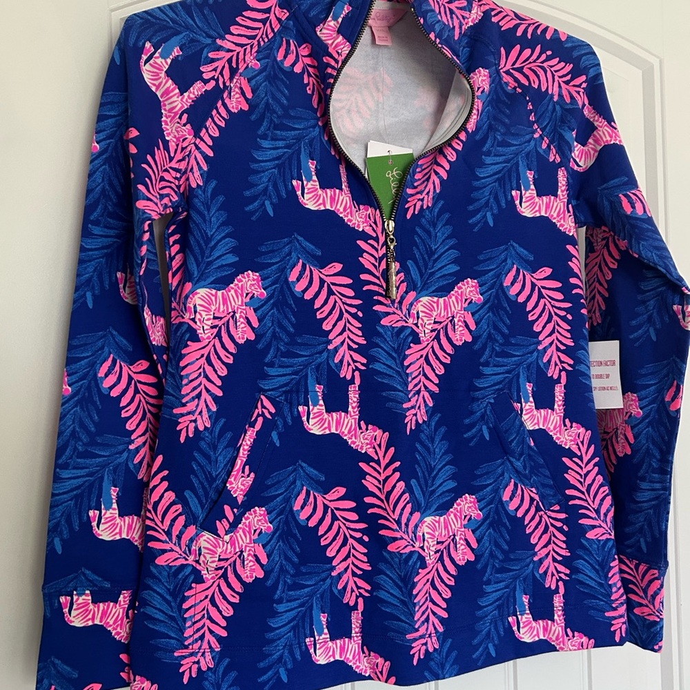 Lilly Pulitzer Skipper Popover - Navy and Pink